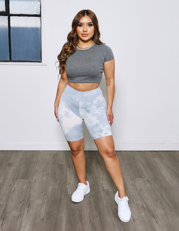 Tie Dye Super Soft Knit Bike Short