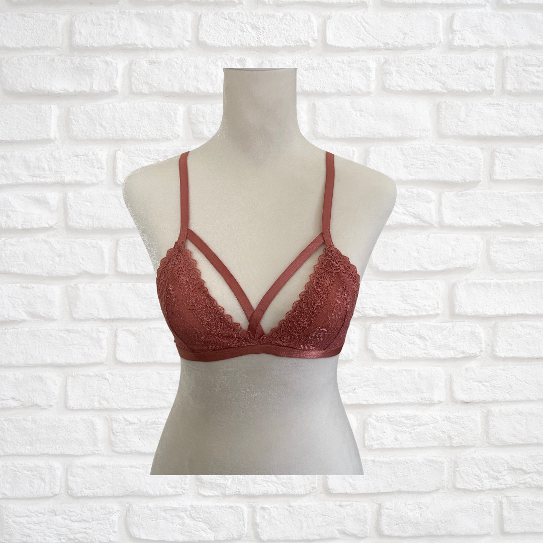 pink racerback bralette