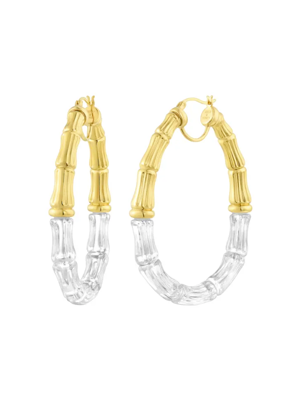 Duchess Bamboo Hoop Earrings