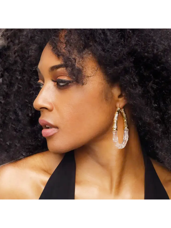 Duchess Bamboo Hoop Earrings