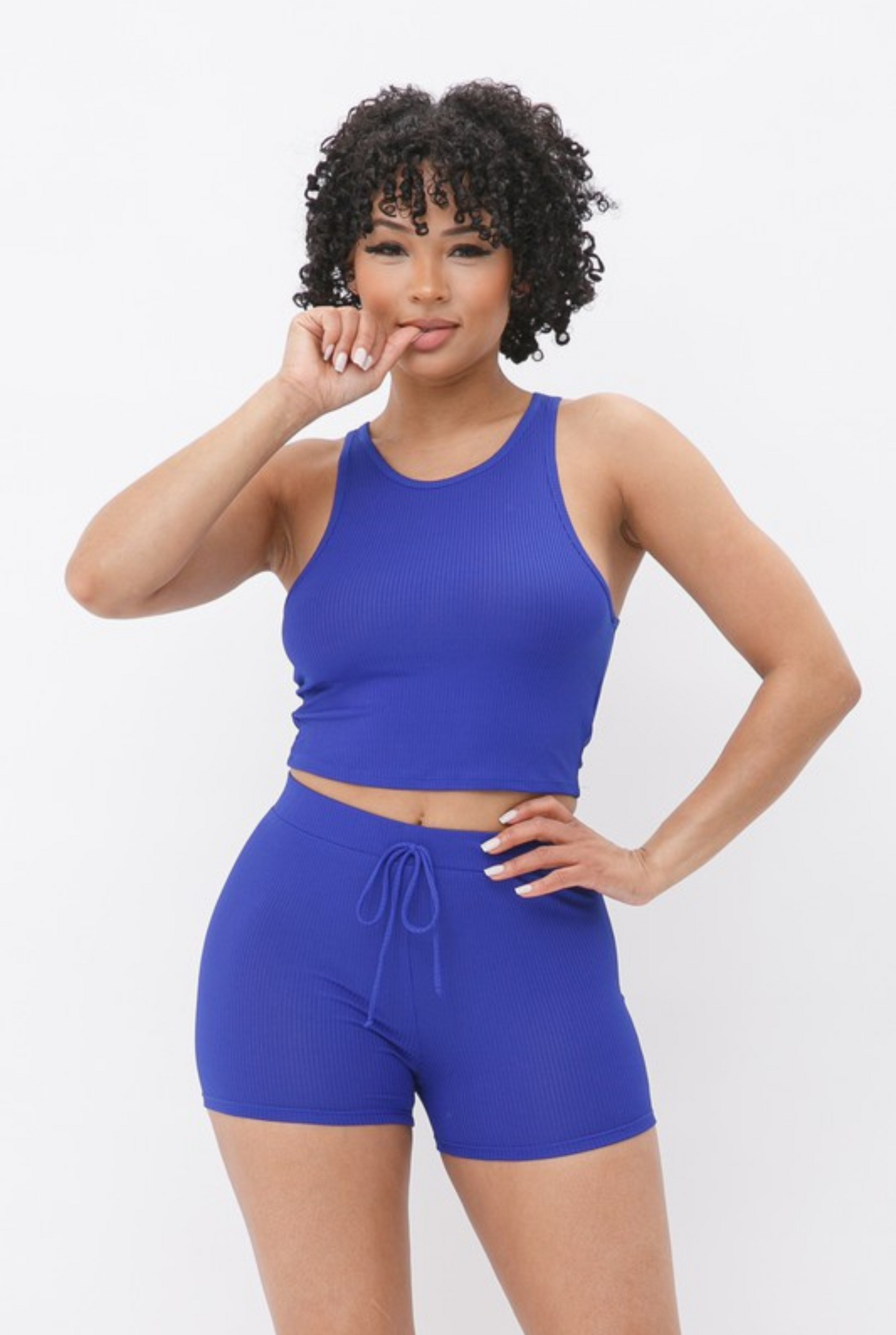 Tank Top And Drawstring Short Set