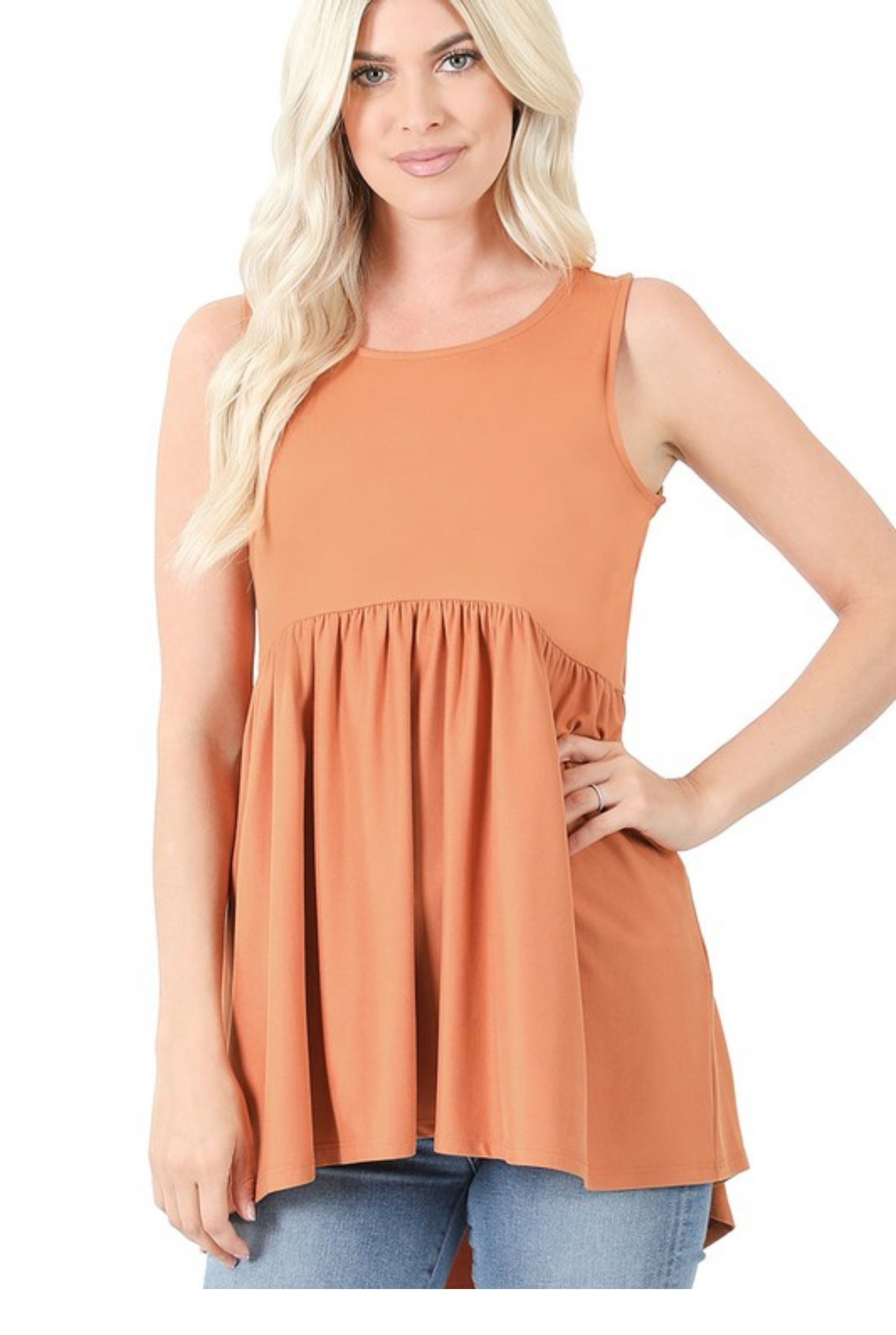 Sleeveless Empire Waist Top