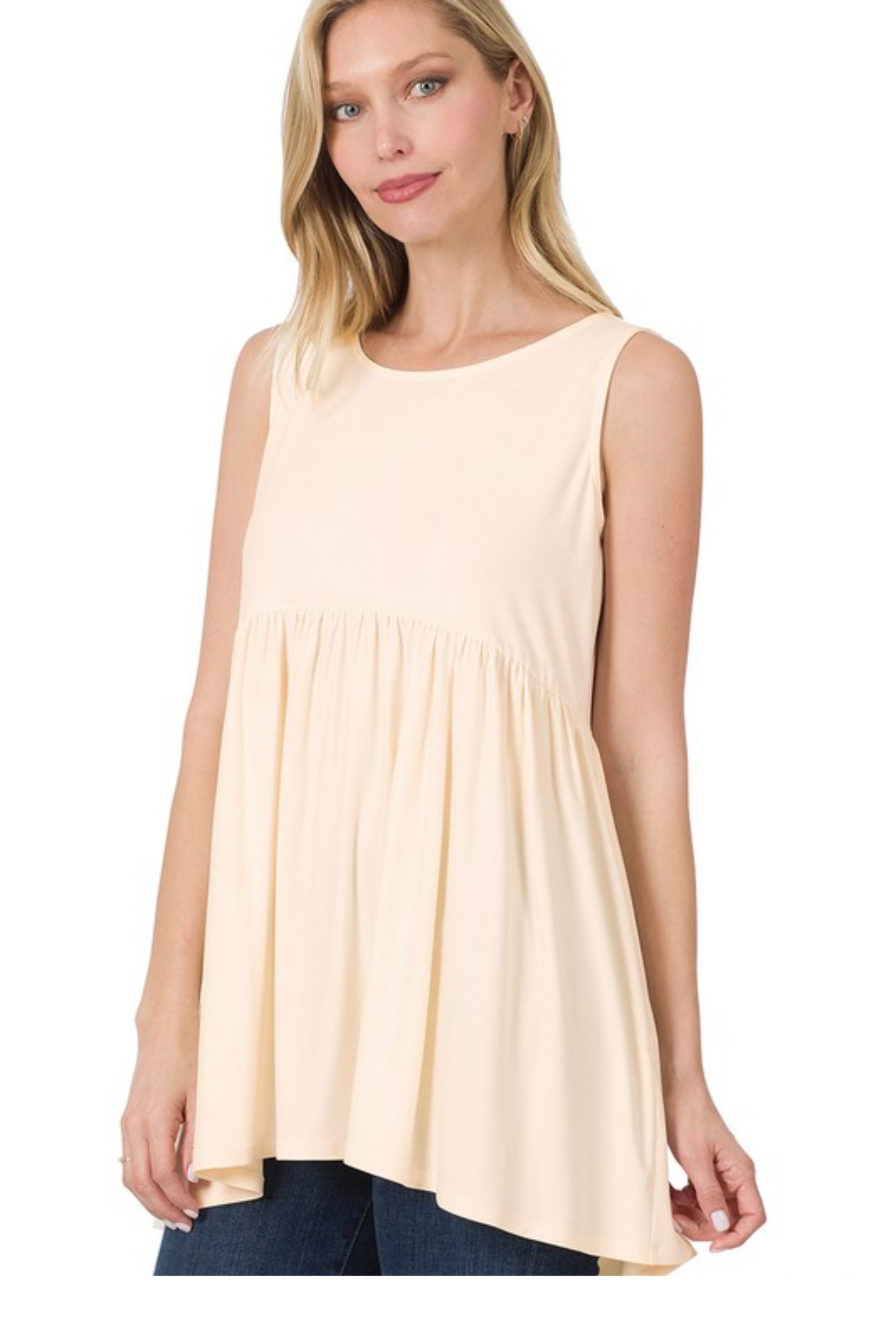 Sleeveless Empire Waist Top