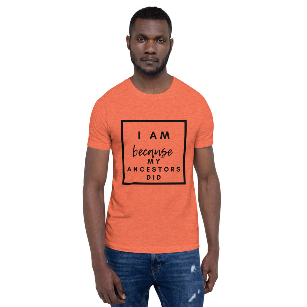 I Am Because My Ancestors Did Unisex T-Shirt