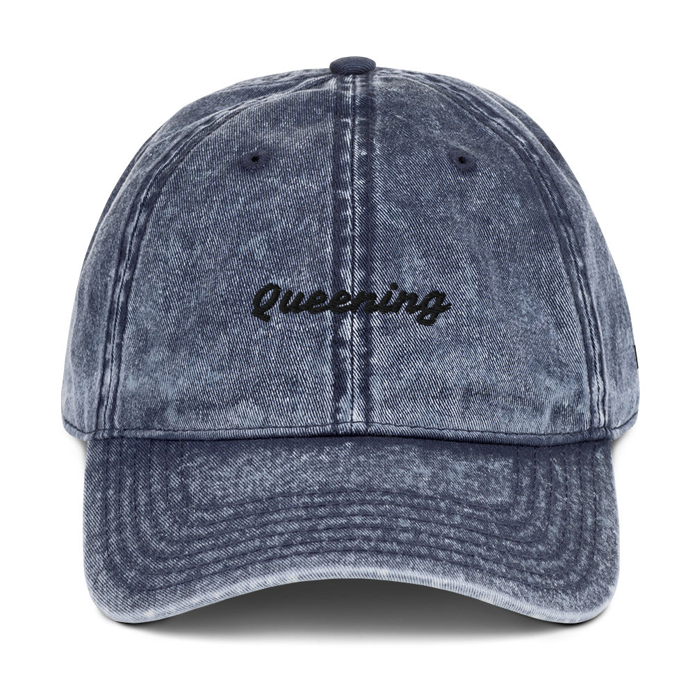 Queening Vintage Cotton Twill Cap