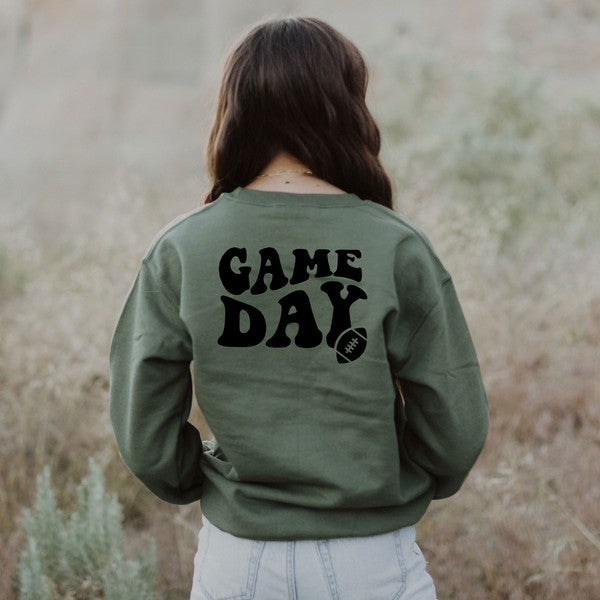 Game Day Football Front & Back Sweatshirt