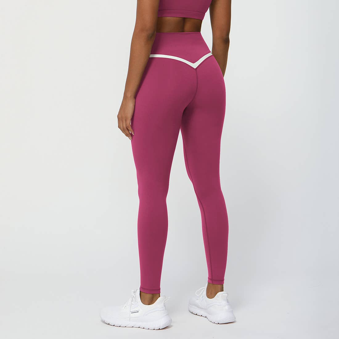 Women Color Block Fitness Cross Waist Sport Yoga Leggings