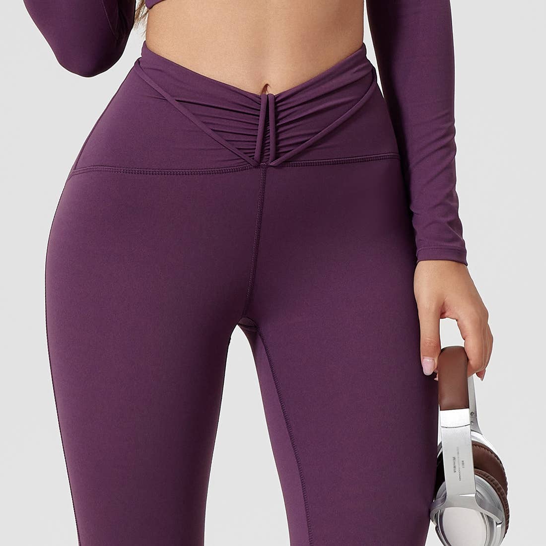 Women High-Waisted Seamless Naked-Feel Yoga Leggings