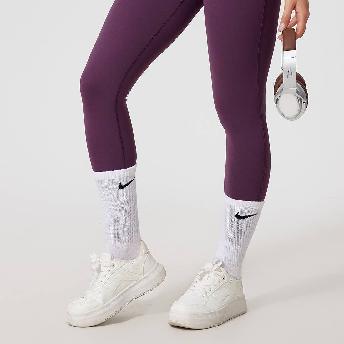Women High-Waisted Seamless Naked-Feel Yoga Leggings