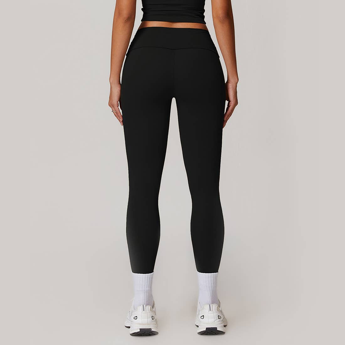 Women Fold Over Waist Fitness Pants Yoga Spors Leggings