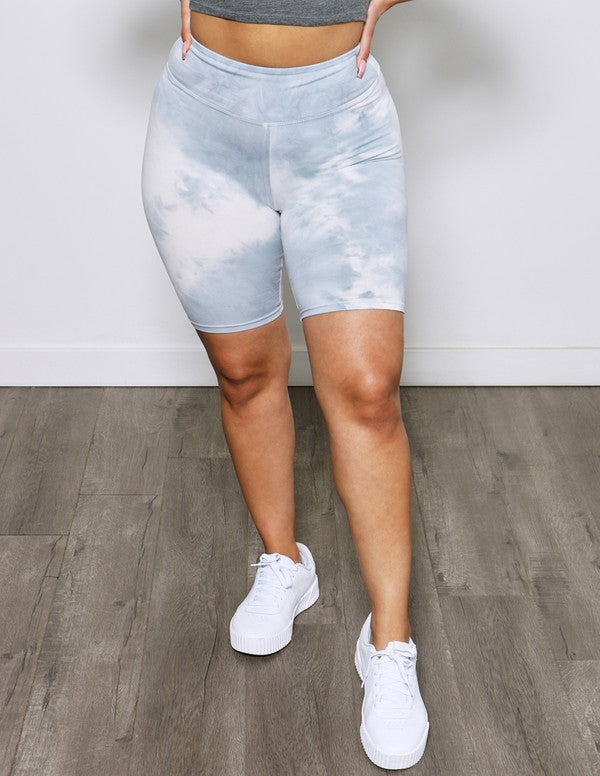 Tie Dye Super Soft Knit Bike Short