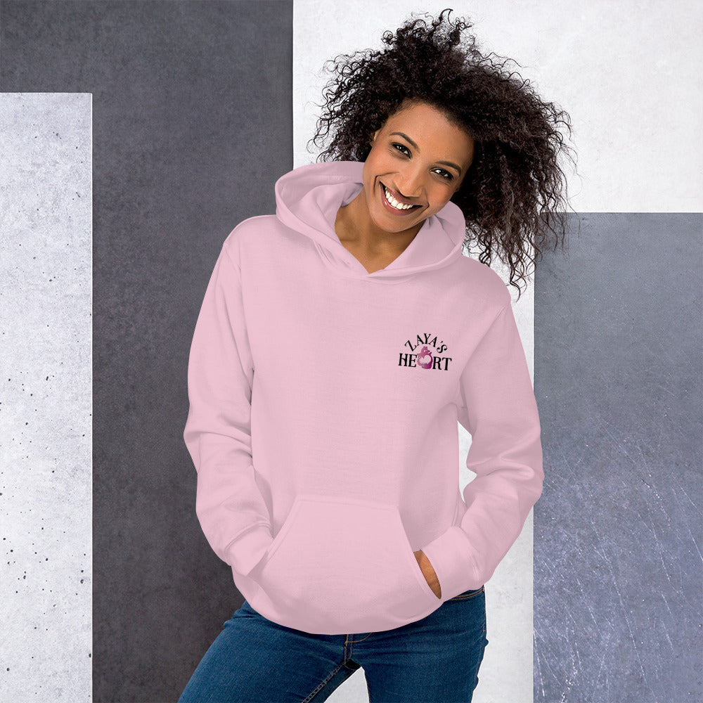 ZayasHeart Pink Logo Unisex Hoodie