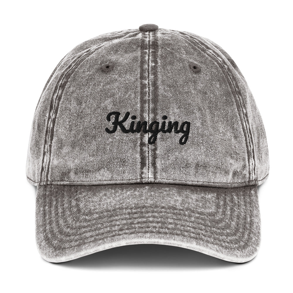 grey kinging vintage cotton twill cap