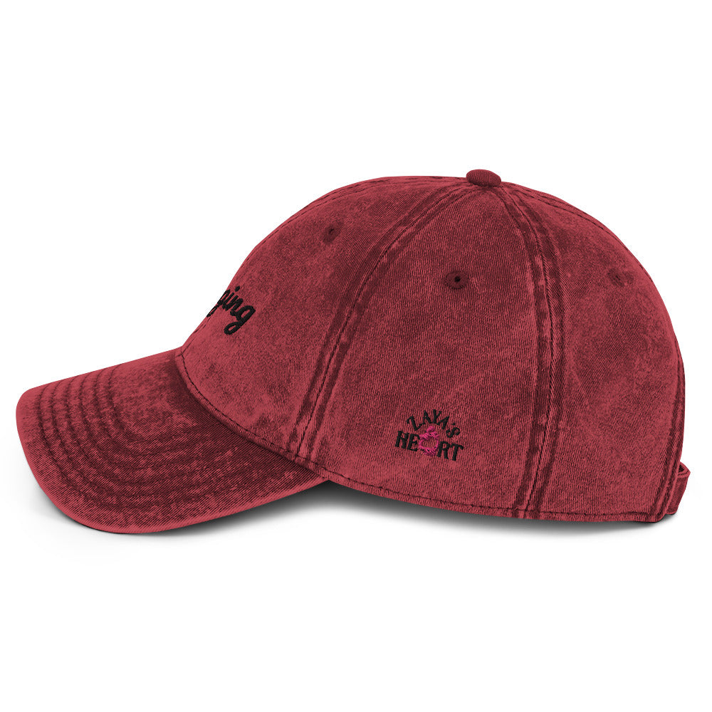 maroon kinging vintage cotton twill cap