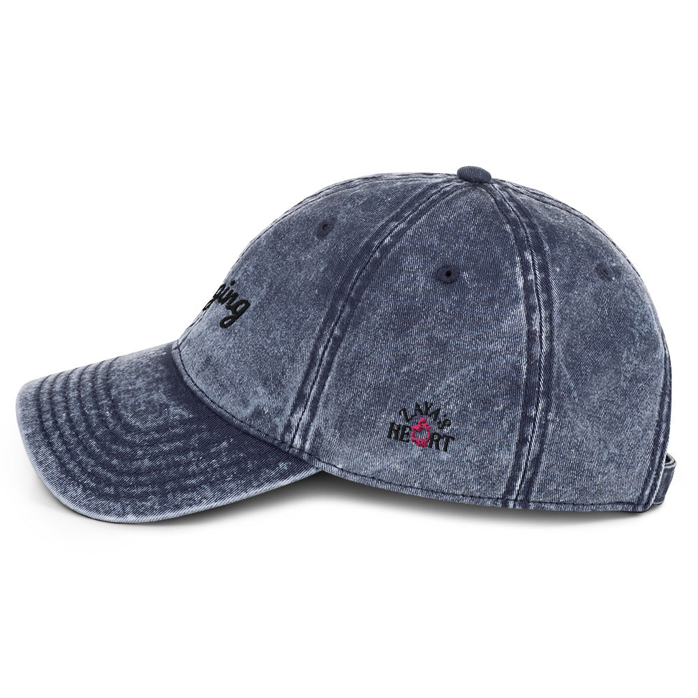 navy kinging vintage cotton twill cap